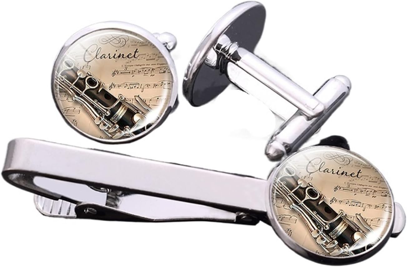 Musical Instrument Glass - 4 Set, Perhiasan Alat Musik Pria,