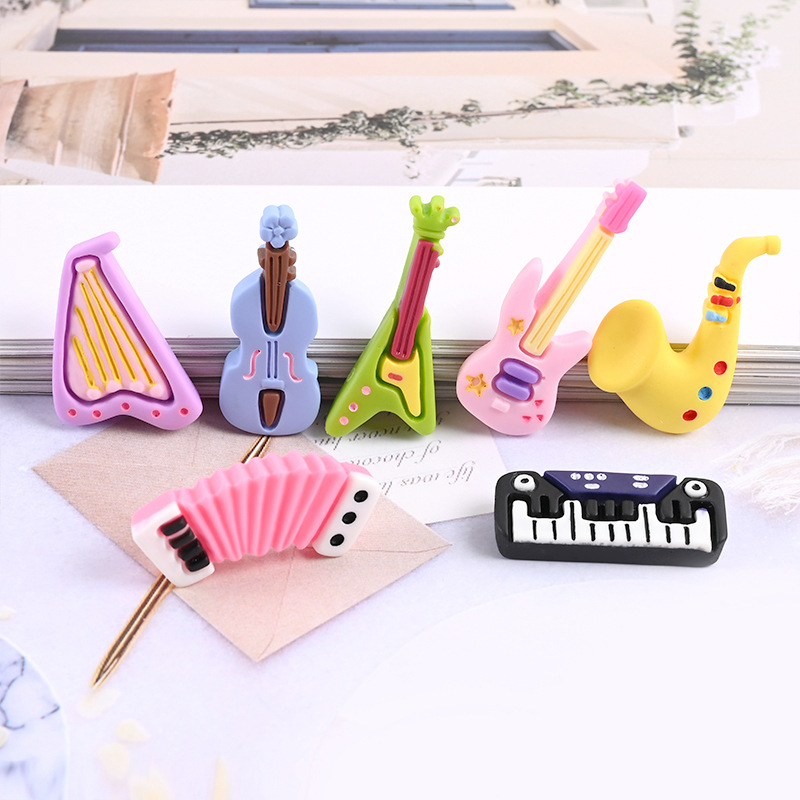 Musical Instrument Manufacturers - 10pcs Kartun Kawaii Resin Mini Alat
