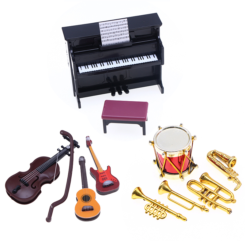 Musical Instrument Manufacturers - 【M】1:12 Miniatur Rumah Boneka Alat Musik
