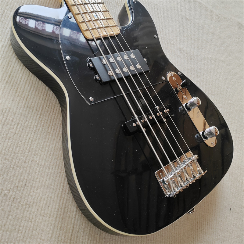 Bass Guitar Fretless - Leher Bass Elektrik 5 Senar Profesional