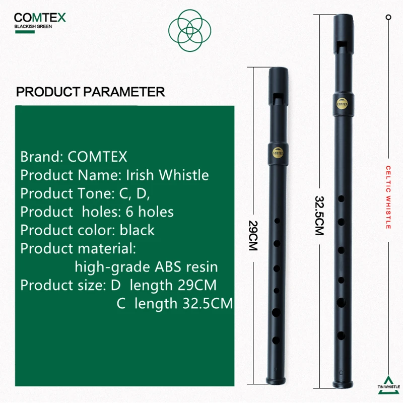 Penny Whistle D - 1 Buah Seruling Peluit Timah COMTEX