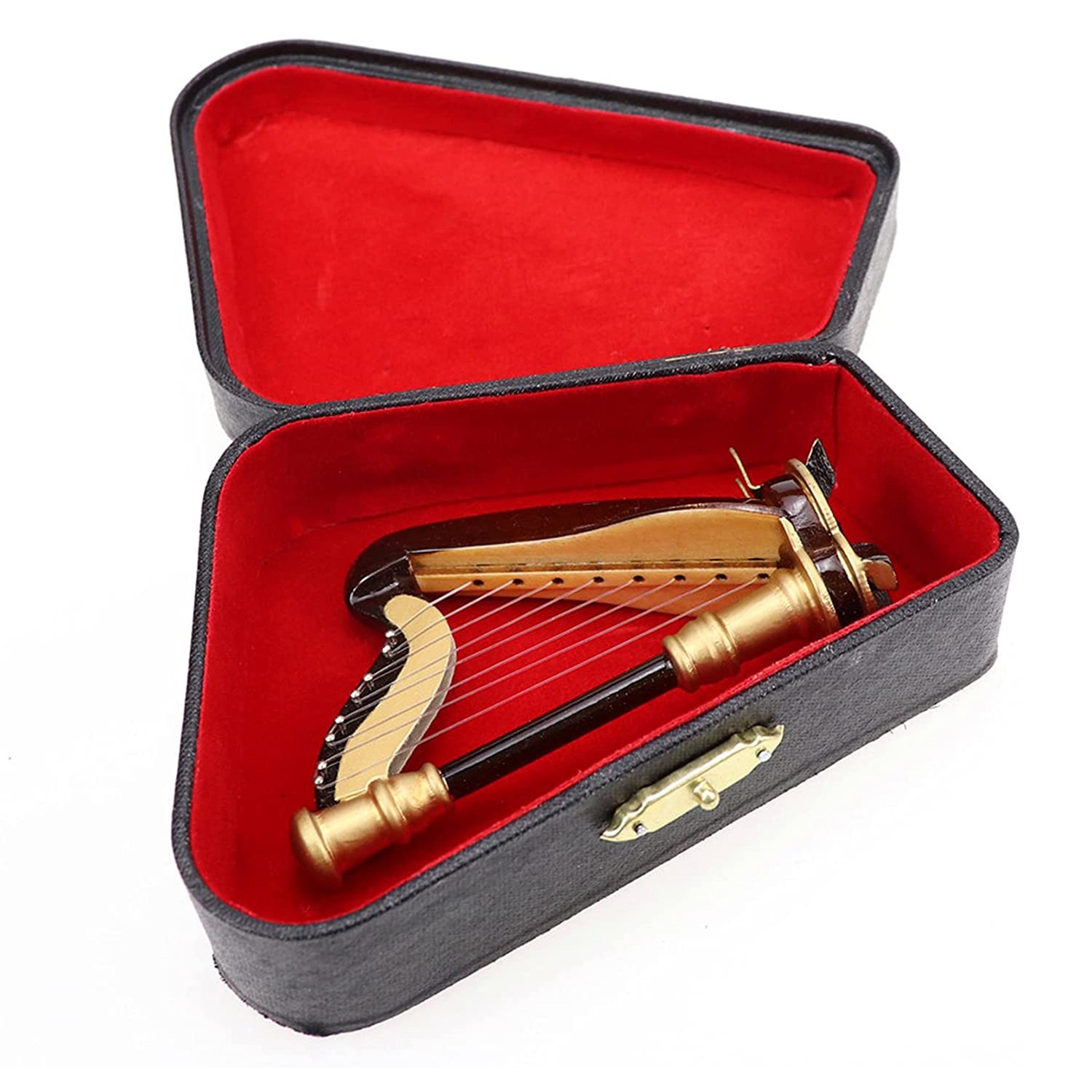 Musical Instrument Manufacturers - B05C-Harmonika Miniatur Kayu Dengan Kotak Alat