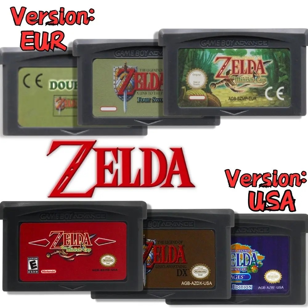 Musical Instrument Zelda - Kartrid Game GBA 32 Bit Konsol