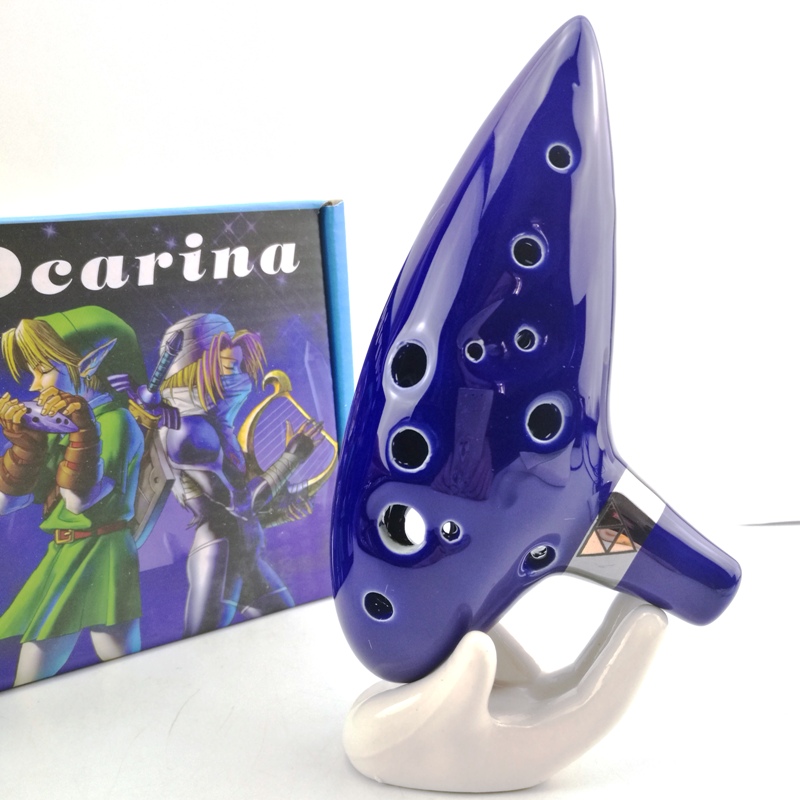 Musical Instrument Zelda - Anime Zelda Ocarina Keramik 12 Lubang