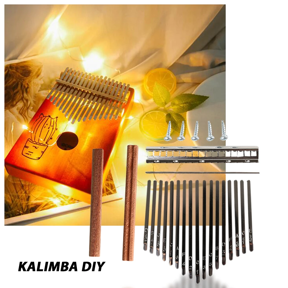 Musical Instrument Set - DIY 17 Nada Kalimba Kunci Timah