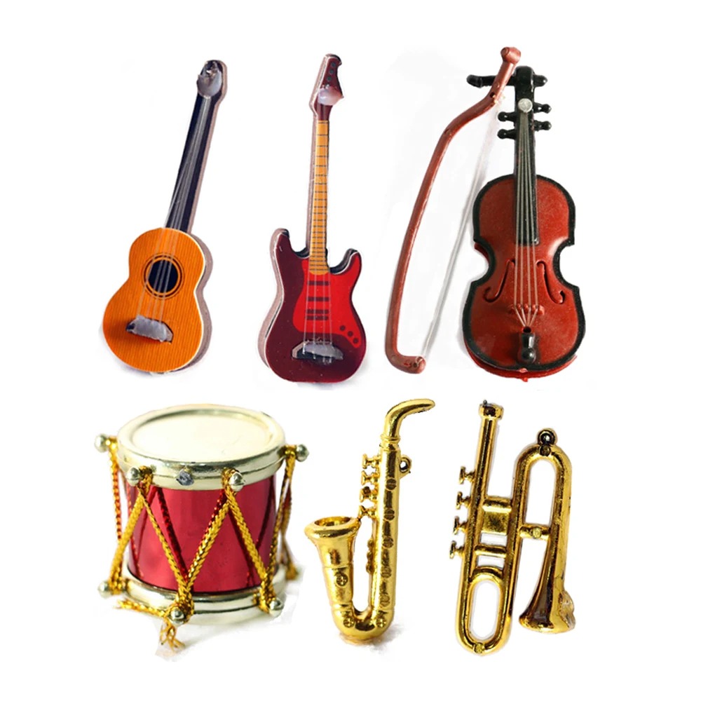 Musical Instrument Manufacturers - Alat Musik Boneka Skala 1/12 Aksesori