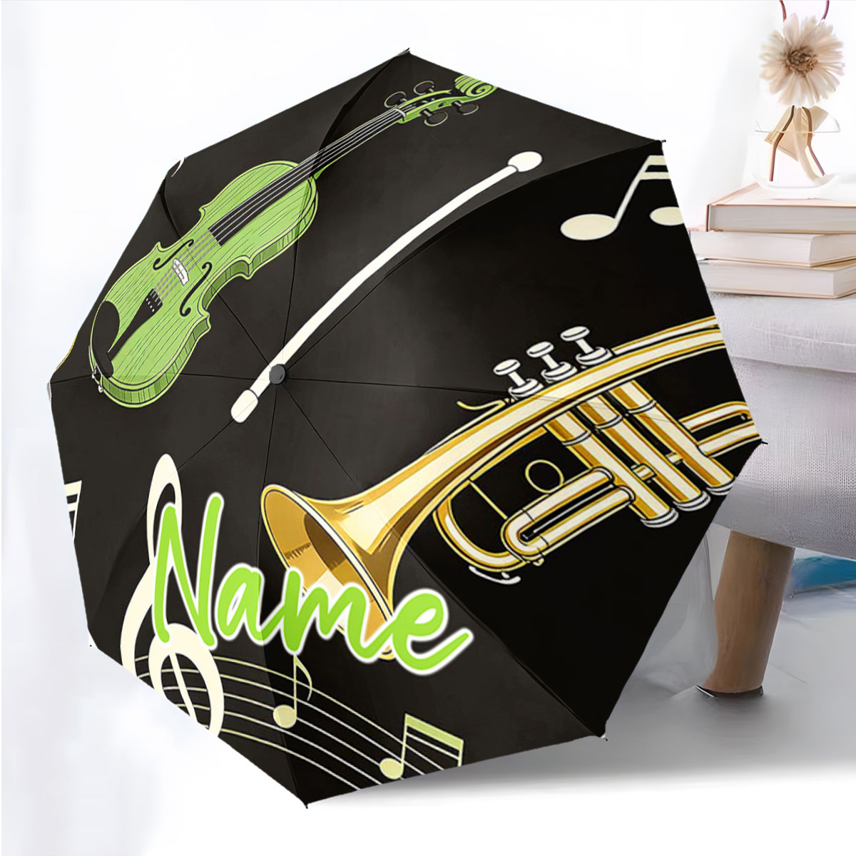 Musical Instrument And Name - Payung Desain Alat Musik dengan Nama