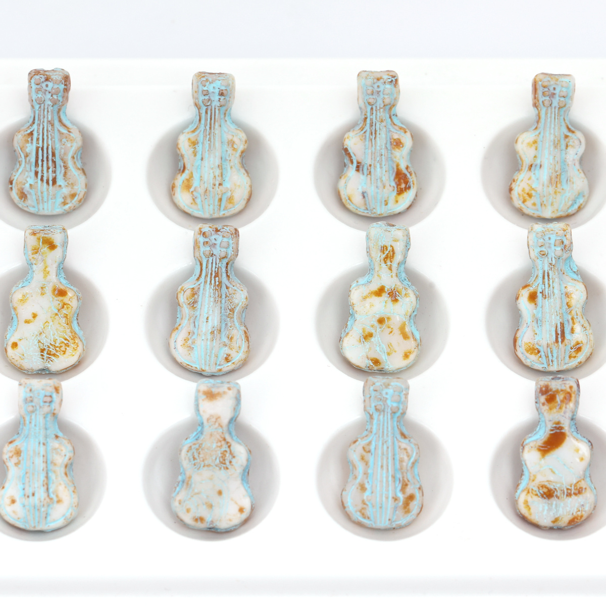 Musical Instrument Glass - 5 Buah/10 Buah Manik-manik Kaca Biola