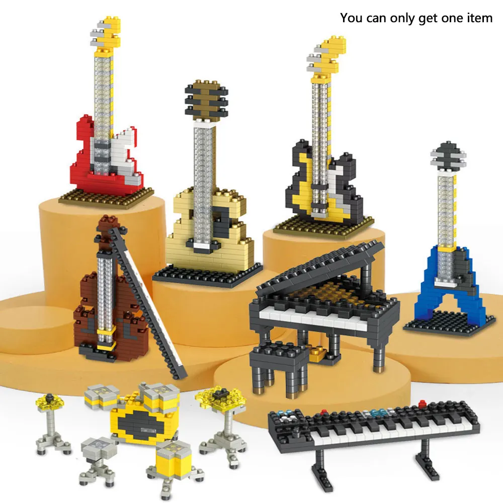 Musical Instrument Tabla - Alat musik Mini blok bangunan Piano