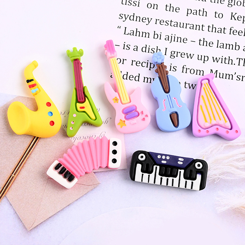10pcs Kartun Kawaii Resin Mini - Musical Instrument Manufacturers ulasan dan harga