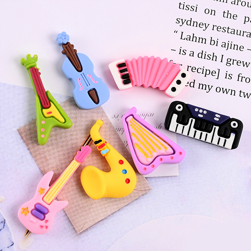 10pcs Kartun Kawaii Resin Mini - Musical Instrument Manufacturers ulasan dan harga