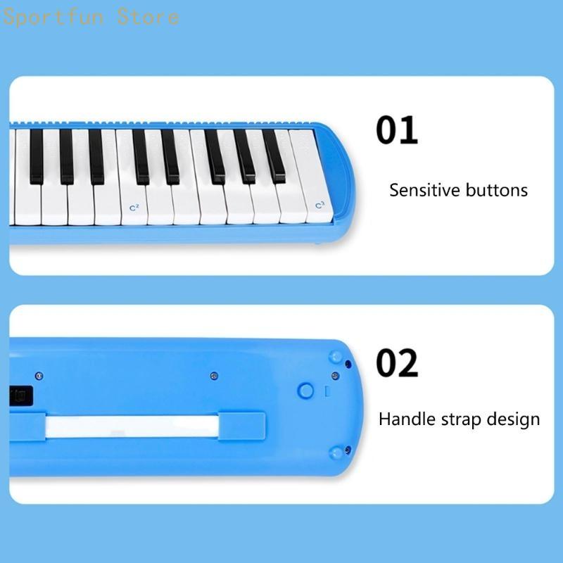 X7JD Multifunsional 32 Keys Me - Musical Instrument Melodica ulasan dan harga