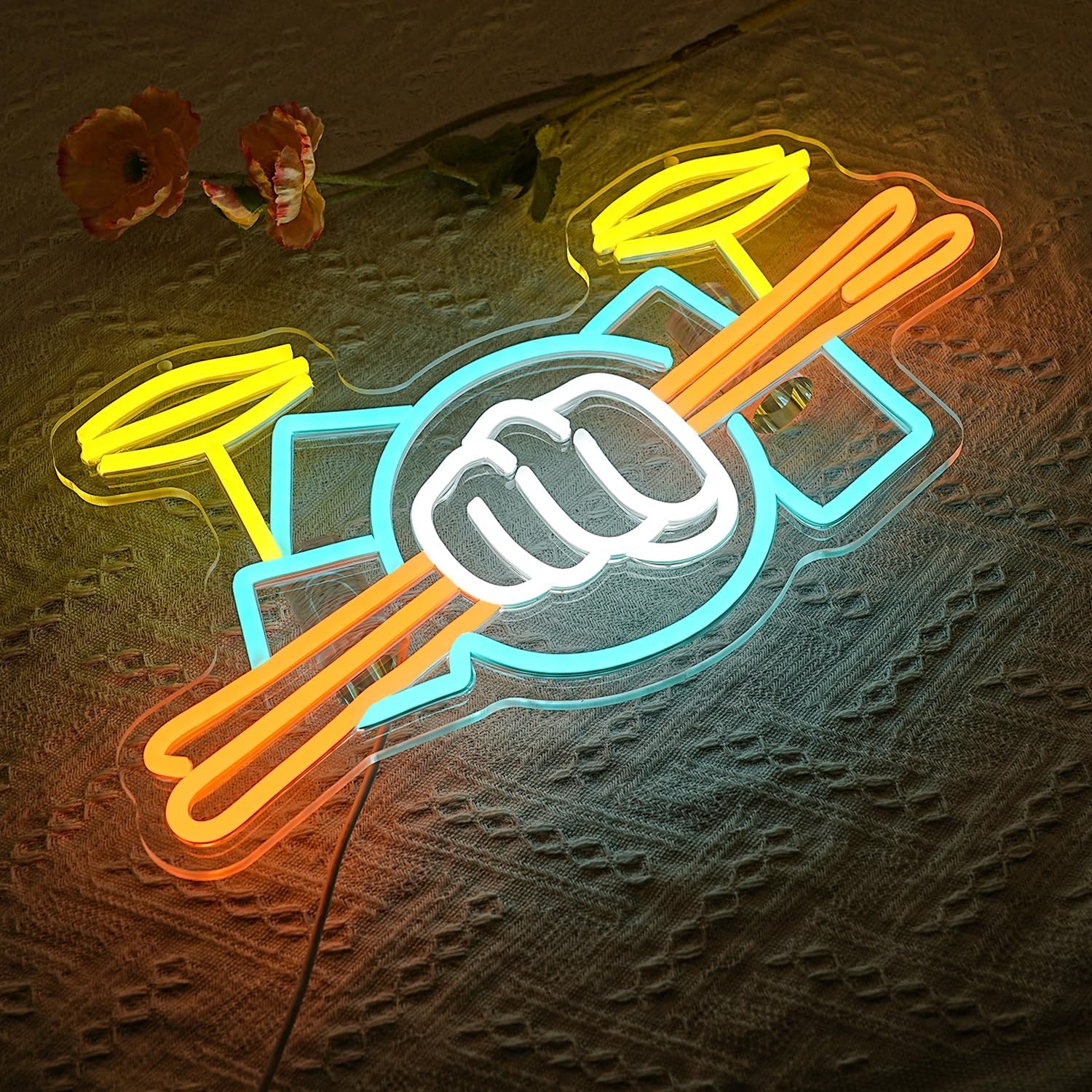 Lampu Neon LED Set Drum Berten - Musical Instrument Set ulasan dan harga
