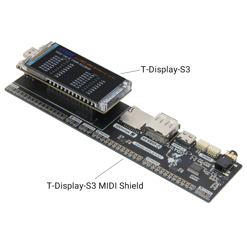 T-Display-S3 Papan Pengembanga - Musical Instrument Digital Interface (Midi) ulasan dan harga