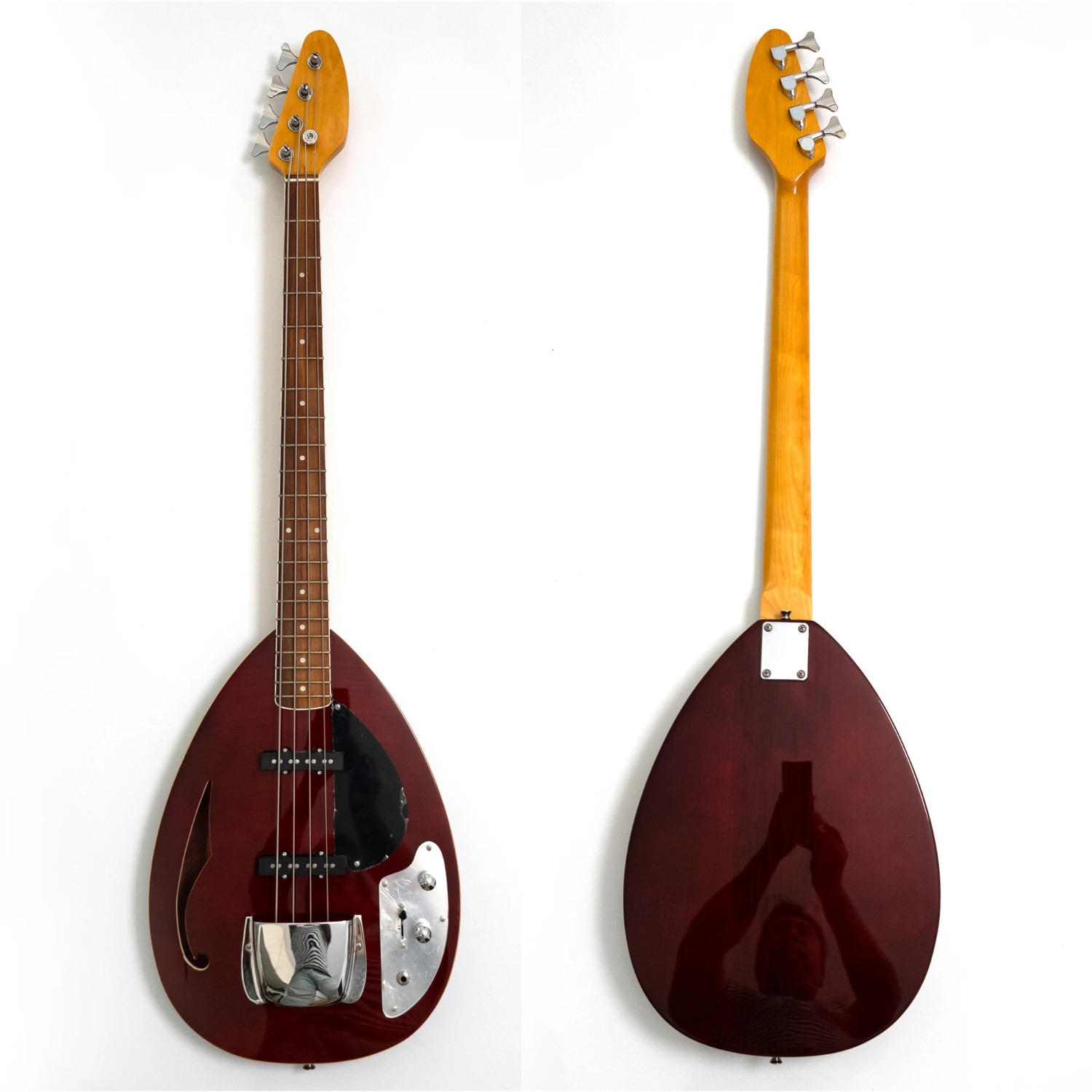 Gitar Bass Elektrik Semi Hollo - Bass Guitar Fretless ulasan dan harga