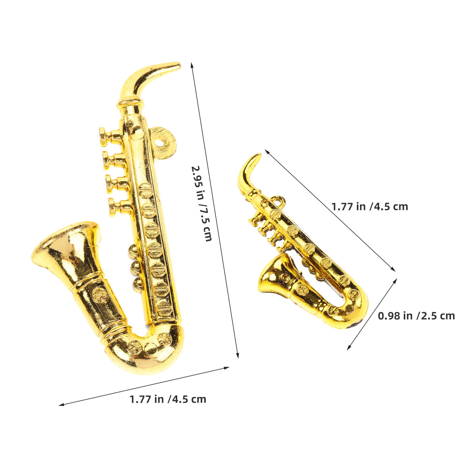 40 Buah Hiasan Natal Saksofon  - Musical Instrument Xmas Ornaments ulasan dan harga