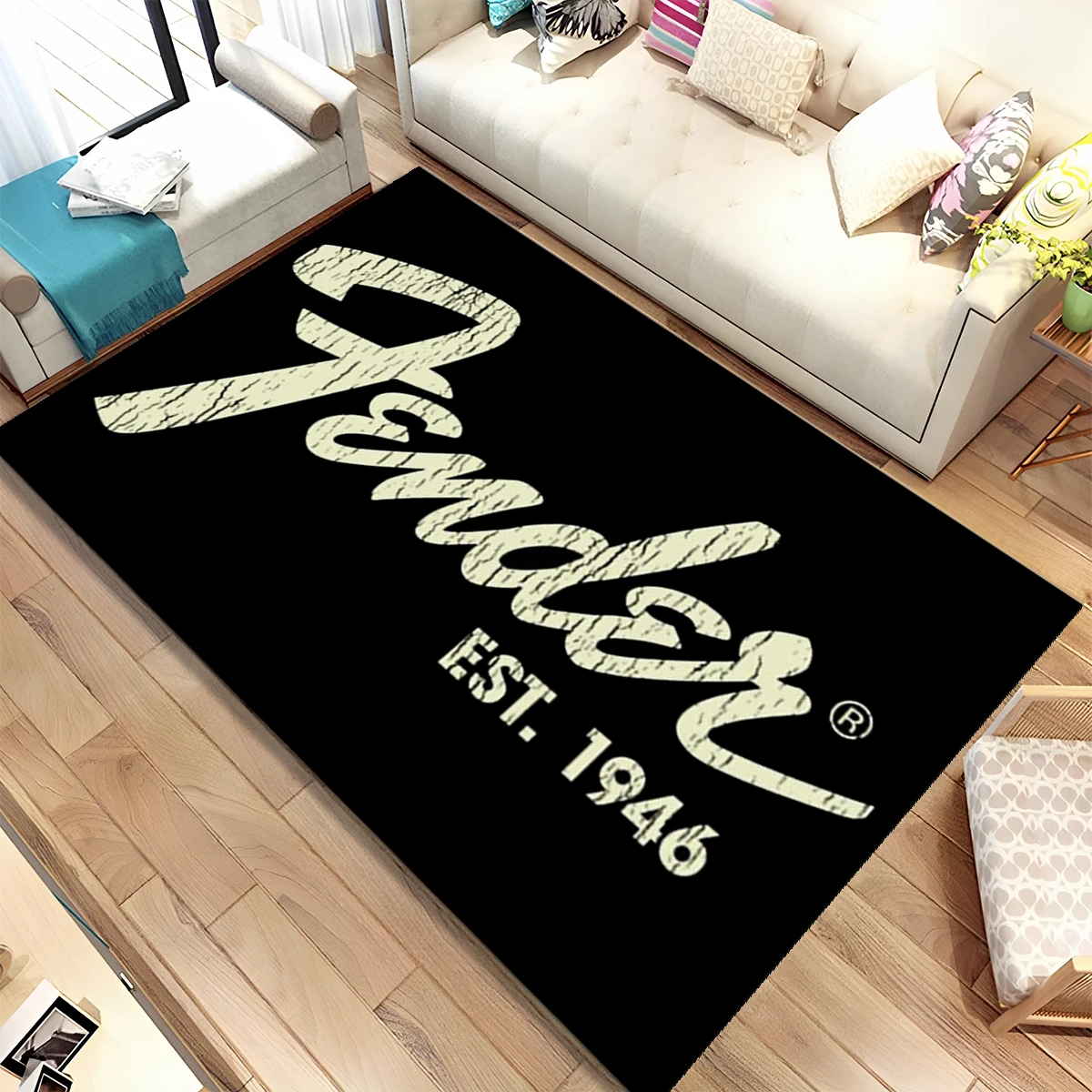 Karpet Musik 3D Fender Gitar B - Musical Instruments Online ulasan dan harga