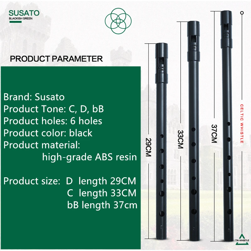 Susato 1 Pcs Seruling Irlandia - Musical Instrument Piccolo ulasan dan harga