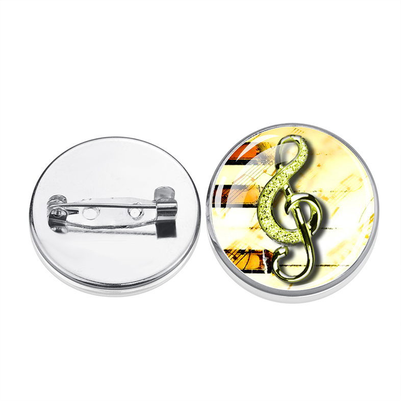 1 buah Bros Perak Cabochon Mot - Musical Instrument Glass ulasan dan harga