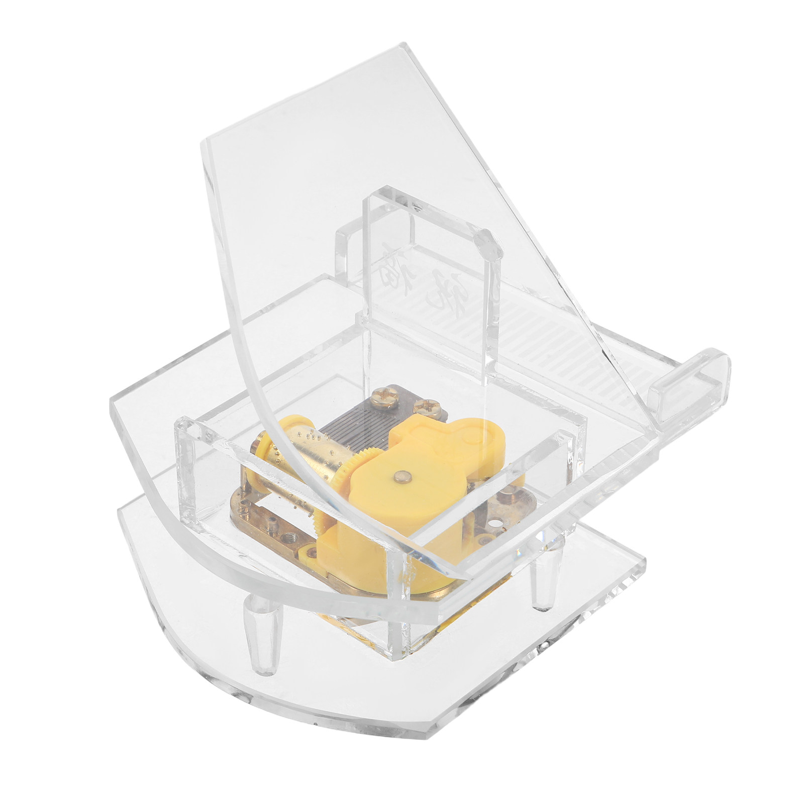 Kotak Musik Piano Kaca Transpa - Musical Instrument Glass ulasan dan harga