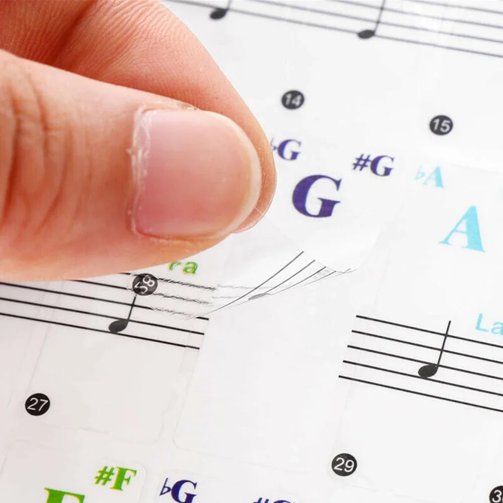 Stiker Keyboard Pianos warna-w - Musical Instrument Tabla ulasan dan harga