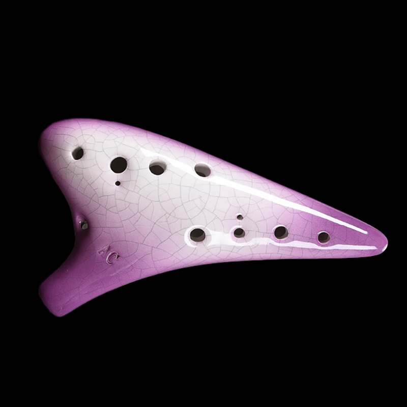 Ungu Keramik Ocarina 12 Lubang - Musical Instrument Zelda ulasan dan harga
