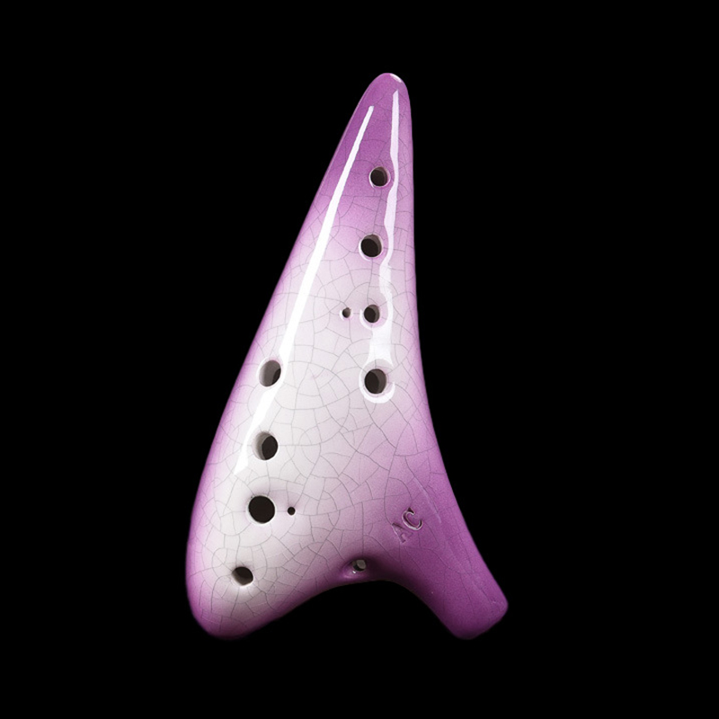 Ungu Keramik Ocarina 12 Lubang - Musical Instrument Zelda ulasan dan harga