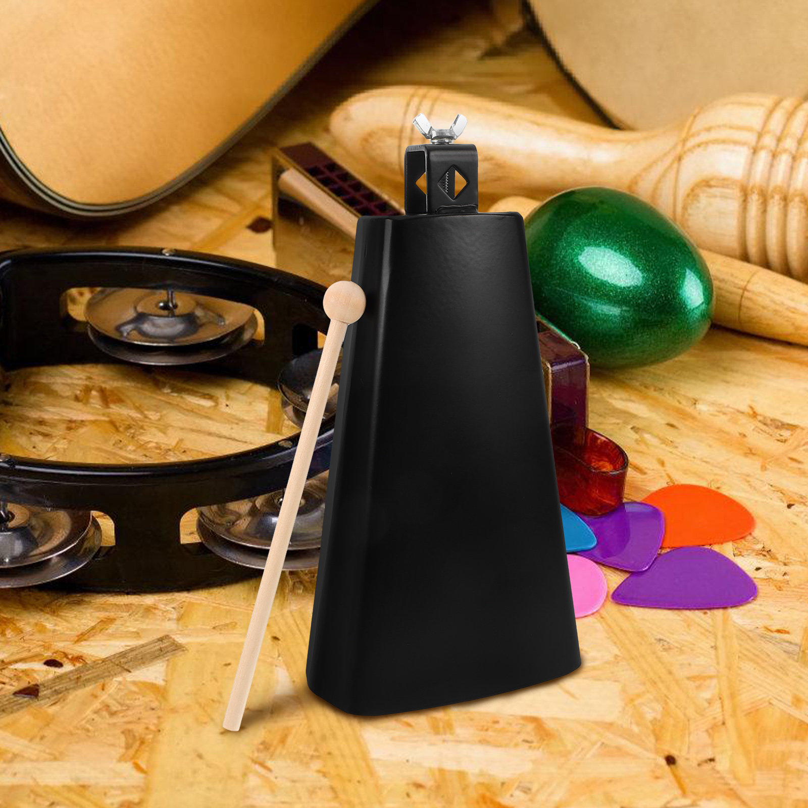 1 Set Instrumen Cowbell Logam  - Musical Instrument Set ulasan dan harga