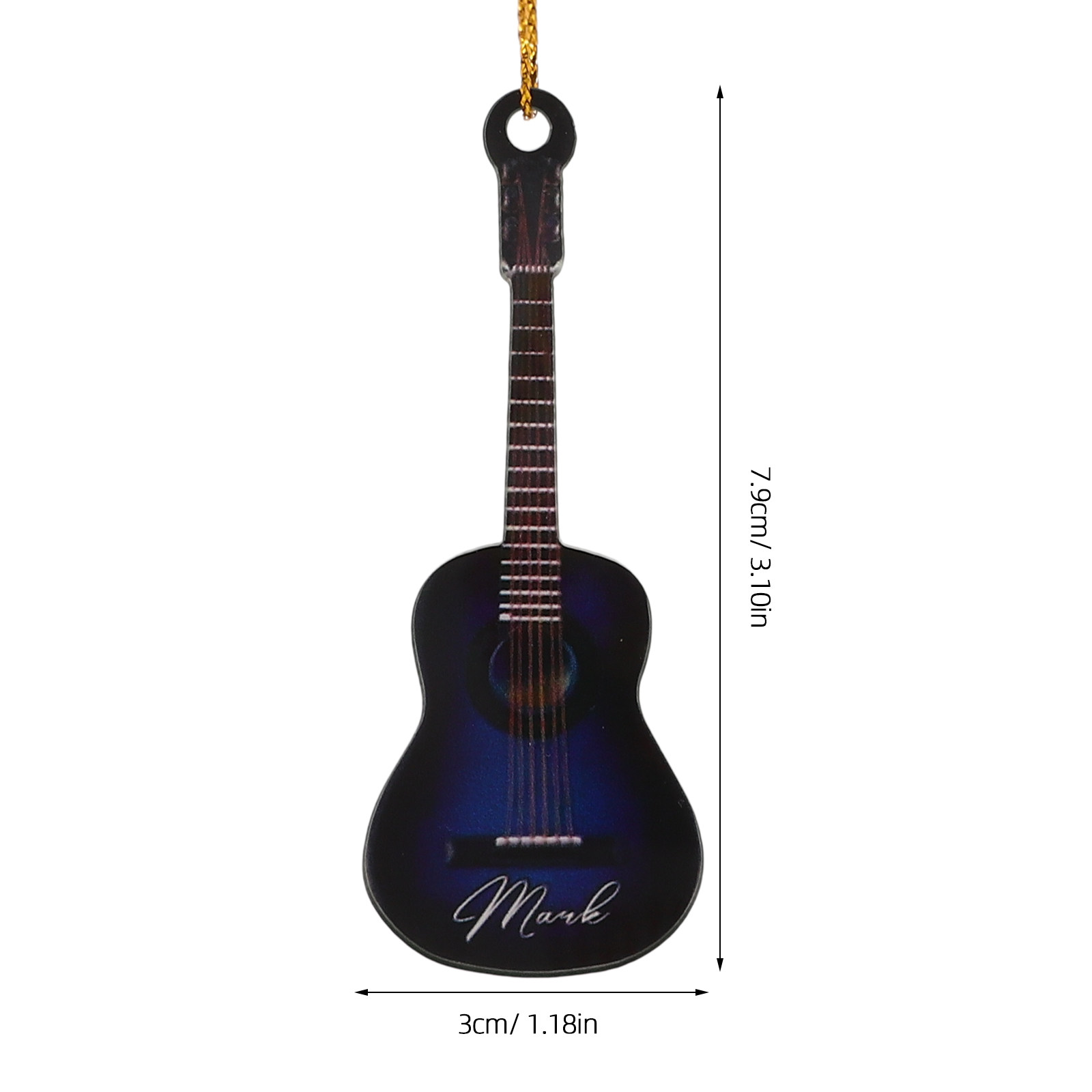 10 Buah Gitar Miniatur Dekoras - Musical Instrument Xmas Ornaments ulasan dan harga