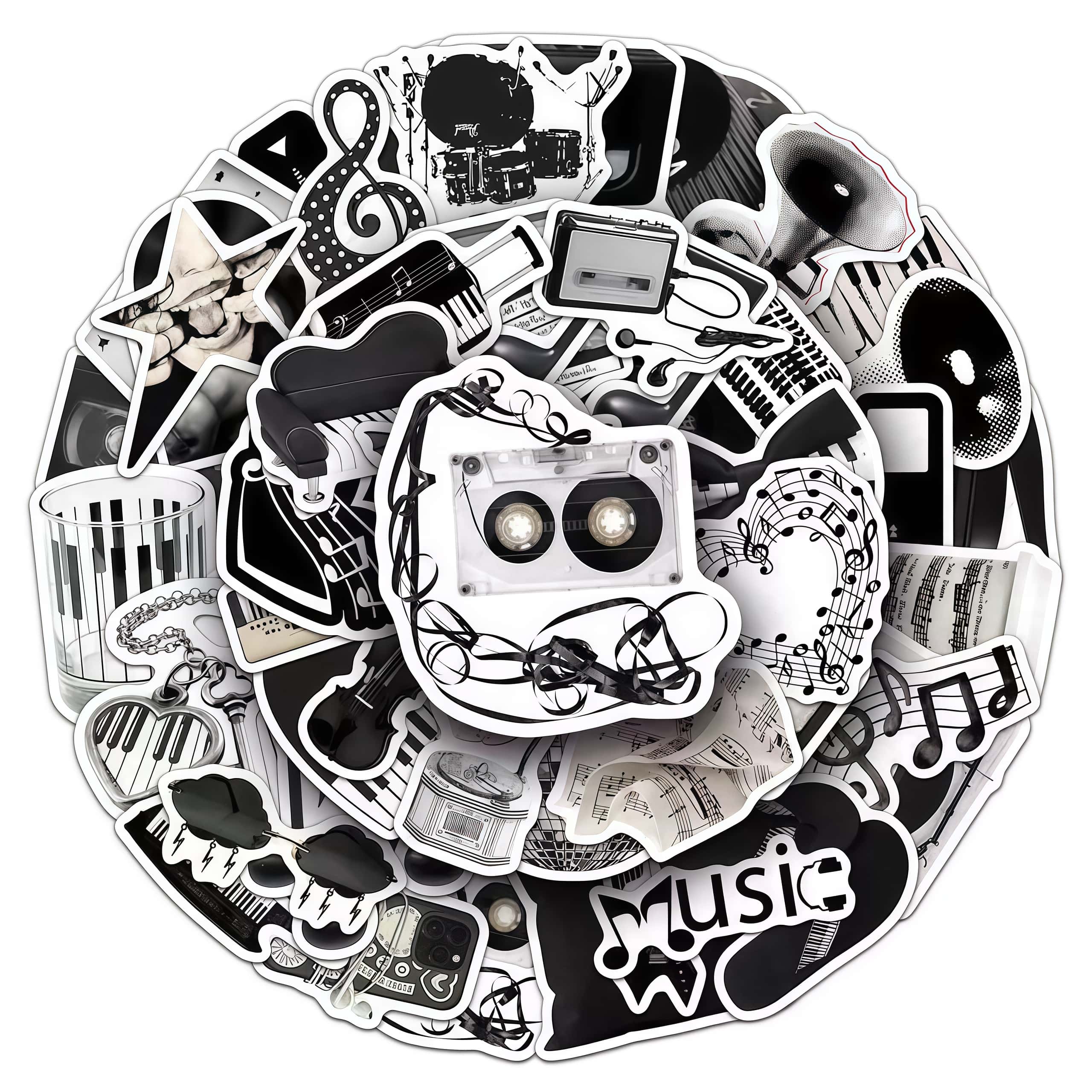 50 Buah Stiker Alat Musik Hita - Musical Instrument Tabla ulasan dan harga