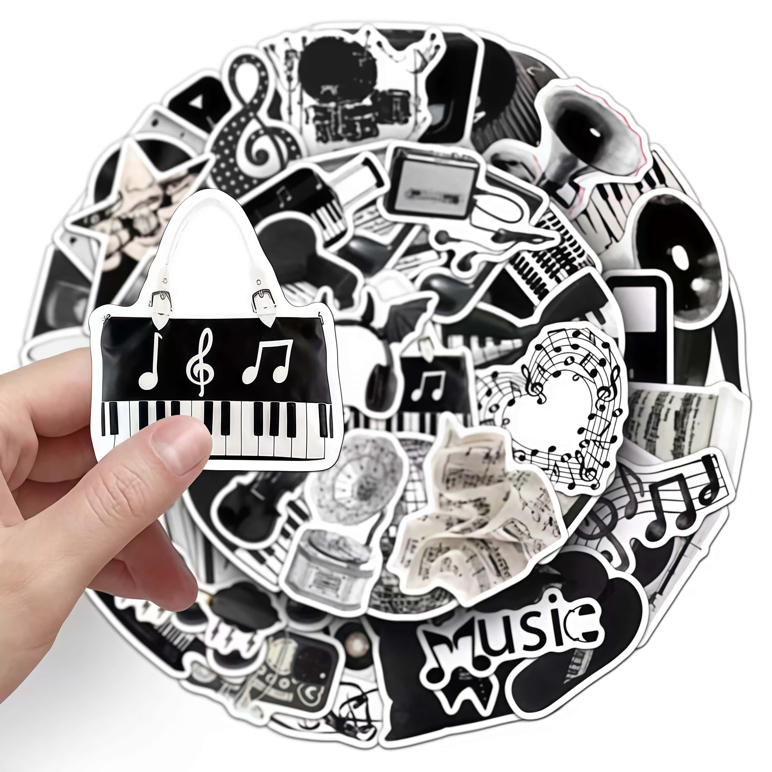 50 Buah Stiker Alat Musik Hita - Musical Instrument Tabla ulasan dan harga