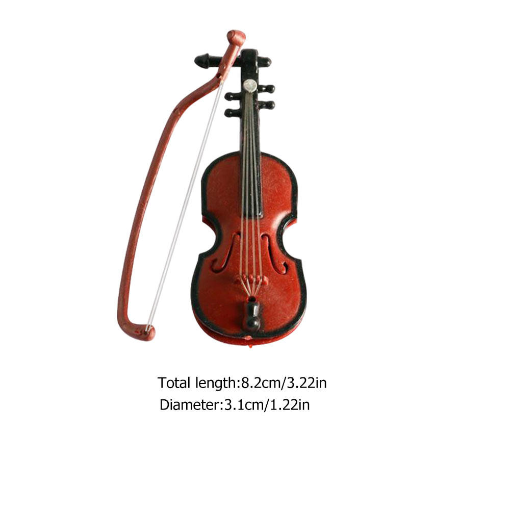 2 Buah Ornamen Biola Mini, Ala - Musical Instrument Xmas Ornaments ulasan dan harga