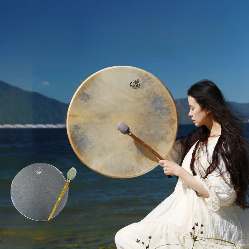 Drum Lingkaran Shamanik Drum M - Musical Instrument Of India ulasan dan harga