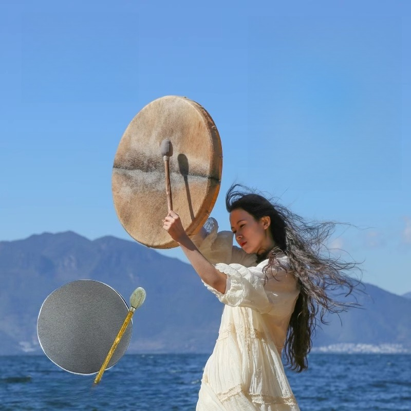 Drum Lingkaran Shamanik Drum M - Musical Instrument Of India ulasan dan harga