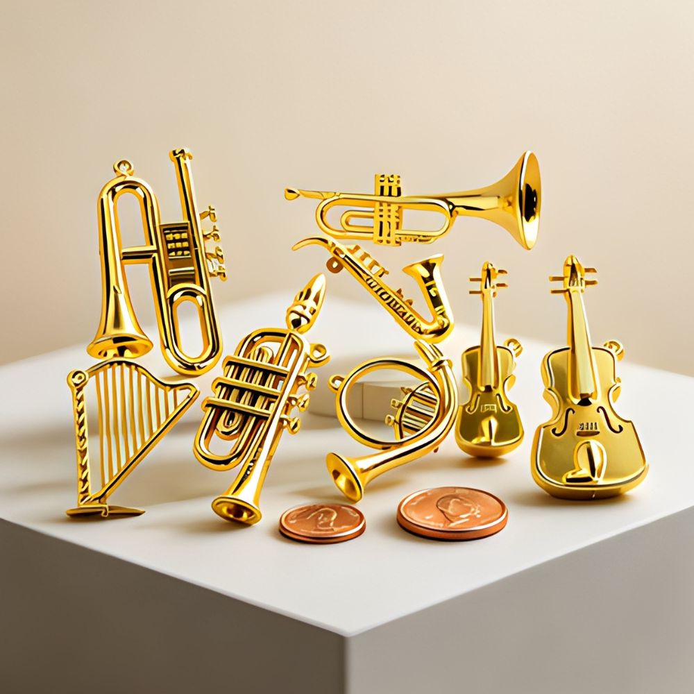 5/18 Buah Ornamen Alat Musik E - Musical Instrument Xmas Ornaments ulasan dan harga