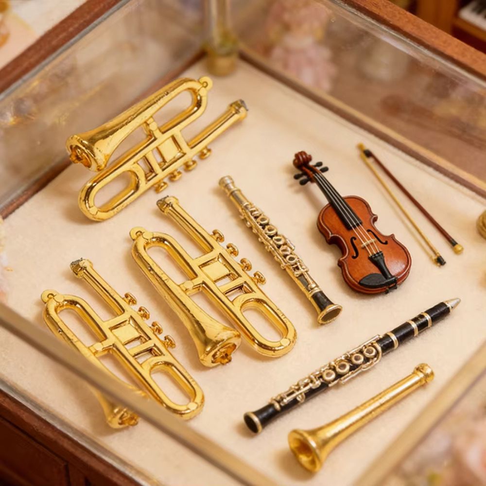 5/18 Buah Ornamen Alat Musik E - Musical Instrument Xmas Ornaments ulasan dan harga