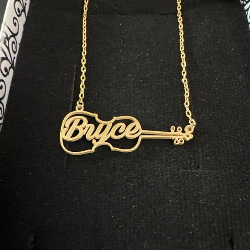 Kalung Biola Custom Personalis - Musical Instrument And Name ulasan dan harga