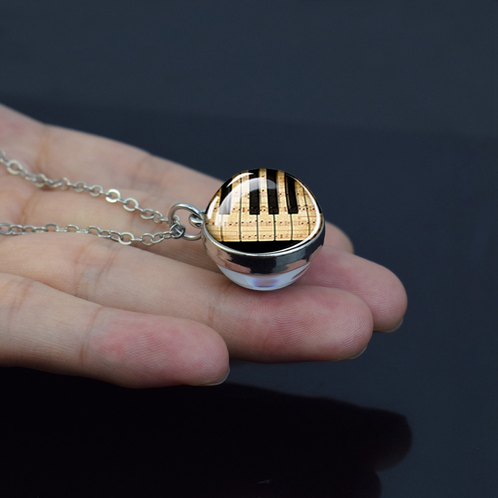 Alat Musik Kalung Piano Gitar  - Musical Instrument Glass ulasan dan harga